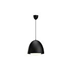 Kuzco Lighting PD529116MBOP Kenji 1-Light 60W Matte Black and Opal Matte Glass Pendant