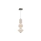Kuzco Lighting PD530341BNOP-UNV Bijou 20W Brushed Nickel and Opal Matte Glass LED Pendant