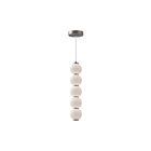 Kuzco Lighting PD531515BNOP Bijou 20W Brushed Nickel and Opal Matte Glass LED Pendant