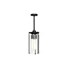 Kuzco Lighting PD536107MBWC Belmont 3-Lights 180W Clear Water
Glass and Matte Black Pendant