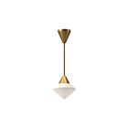 Kuzco Lighting PD537508AGOP Nora 1-Light 60W Aged Gold and Opal Matte Glass Pendant