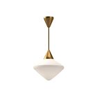 Kuzco Lighting PD537714AGOP Nora 1-Light 60W Aged Gold and Opal Matte Glass Pendant