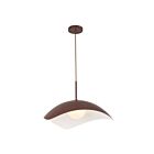 Kuzco Lighting PD55922-BGD Kirby 1-Light 60W Burgundy Pendant