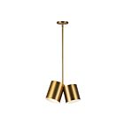 Kuzco Lighting PD58814-BG Keiko 2-Lights 120W Brushed Gold Incandescent Pendant
