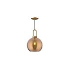 Kuzco Lighting PD601710AGCP Soji 1-Light 60W Aged Gold and Copper Glass Pendant