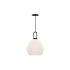 Kuzco Lighting PD601710MBOP Soji 1-Light 60W Matte Black and Opal Matte Glass Pendant