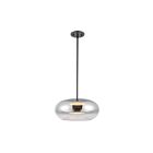 Kuzco Lighting PD62014-BK-CH Trinity 21W Black and Chrome LED Pendant