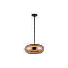 Kuzco Lighting PD62014-BK-CP Trinity 21W Black and Copper LED Pendant