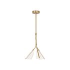 Kuzco Lighting PD62622-BG-LG Mulberry 44W Brushed Gold and Light Guide LED Pendant