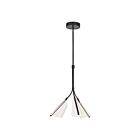 Kuzco Lighting PD62622-BK-LG Mulberry 44W Black and Light Guide LED Pendant