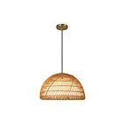 Kuzco Lighting PD631416BGOP Bondi 1-Light 60W Brushed Gold and Matte Opal Pendant