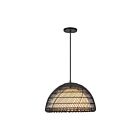 Kuzco Lighting PD631416MBOP Bondi 1-Light 60W Matte Black and Matte Opal Pendant