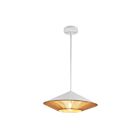 Kuzco Lighting PD633215WHBR Daphne 1-Light 60W White and Braided Rope Pendant