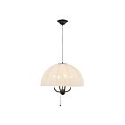 Kuzco Lighting PD661418MB Crosby 4-Lights 160W Matte Black Pendant