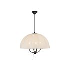 Kuzco Lighting PD661424MB Crosby 4-Lights 160W Matte Black Pendant