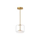 Kuzco Lighting PD70610-CL-BG Enkel 29W Clear and Brushed Gold LED Pendant