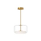 Kuzco Lighting PD70615-CL-BG-UNV Enkel 39W Clear and Brushed Gold LED Pendant