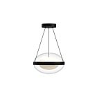 Kuzco Lighting PD76312-BK-OP-UNV Virgo 29W Black and Opal Glass LED Pendant