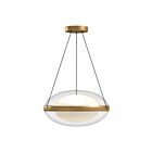 Kuzco Lighting PD76316-BG-OP-UNV Virgo 37W Brushed Gold and Opal Glass LED Pendant