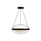 Kuzco Lighting PD76316-BK-OP-UNV Virgo 37W Black and Opal Glass LED Pendant