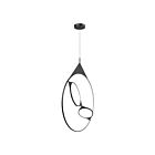 Kuzco Lighting PD84336-BK Serif 62W Black LED Pendant