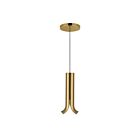 Kuzco Lighting PD89709-MRB Husk 7W Metallic Brass LED Pendant