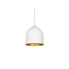 Kuzco Lighting PD9108-WH-GD Helena 13W White and Gold LED Pendant