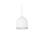 Kuzco Lighting PD9108-WH-SV Helena 13W White and Silver LED Pendant