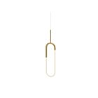 Kuzco Lighting PD95108-BG Huron 12W Brushed Gold LED Pendant