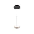 Kuzco Lighting PD97204-BK-CL Stephord 6W Black and Clear Glass LED Pendant