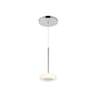 Kuzco Lighting PD97204-CH-FR Stephord 6W Chrome and Frosted Glass LED Pendant