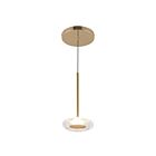 Kuzco Lighting PD97204-MRB-CL Stephord 6W Metallic Brass and Clear Glass LED Pendant