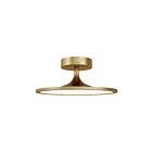 Kuzco Lighting SF418012BG-UNV Issa 20W Brushed Gold LED Semi Flush Mount