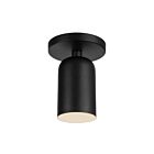Kuzco Lighting SF57704-BK Nola 1-Light 40W Black Incandescent Semi Flush Mount