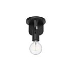 Kuzco Lighting SF607001MB Claire 1-Light 60W Matte Black Semi Flush Mount