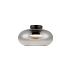 Kuzco Lighting SF62014-BK-SM Trinity 21W Black and Smoked LED Semi Flush Mount