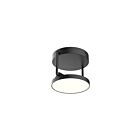 Kuzco Lighting SF72205-BK-UNV Novel 8W Black LED Semi Flush Mount