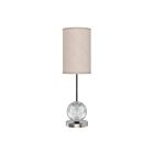 Kuzco Lighting TL321201PNWL Marni 12W Polished Nickel and White Linen LED Table Lamp