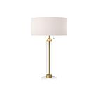 Kuzco Lighting TL567218BGWL Sasha 2-Lights 120W Brushed Gold and White Linen Table Lamp