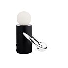 Kuzco Lighting TL73708-MB-CH Septum 7W Matte Black and Chrome LED Table Lamp