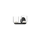 Kuzco Lighting VL52512-BK-CL Cedar 21W Black and Clear LED Bathroom Vanity Light