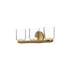 Kuzco Lighting VL52520-BG-CL Cedar 25W Brushed Gold and Clear LED Bathroom Vanity Light