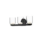 Kuzco Lighting VL52520-BK-CL Cedar 25W Black and Clear LED Bathroom Vanity Light