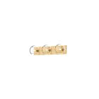 Kuzco Lighting VL548322BGCL Willow 3-Lights 180W Brushed Gold and Clear Glass Bathroom Vanity Light