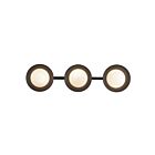Kuzco Lighting VL77923-BK-OP Cleo 25W Black and Matte Opal Glass LED Bathroom Vanity Light