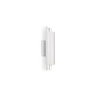 Kuzco Lighting WS41216-WH-SV Dela 18W White and Silver LED Indoor Wall Sconces
