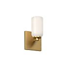 Kuzco Lighting WS57704-BG-GO Nola 1-Light 40W Brushed Gold and Glossy Opal Glass Incandescent Indoor Wall Sconces
