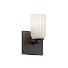 Kuzco Lighting WS57704-BK-GO Nola 1-Light 40W Black and Glossy Opal Glass Incandescent Indoor Wall Sconces