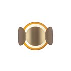 Kuzco Lighting WS59810-BG-OP Ciel 1-Light 40W Brushed Gold and Opal Glass Indoor Wall Sconces