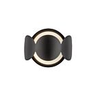 Kuzco Lighting WS59810-BK-OP Ciel 1-Light 40W Black and Opal Glass Indoor Wall Sconces